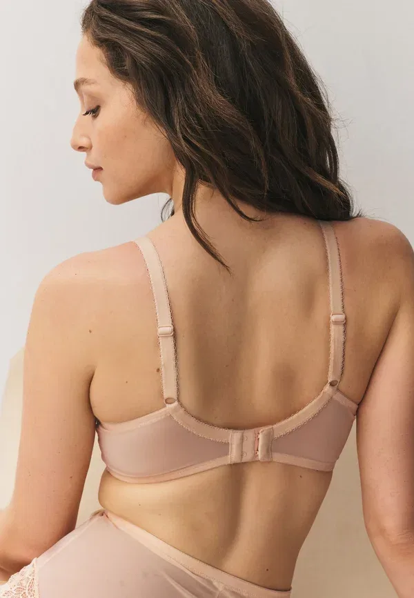 Комплект из 3 бюстгальтеров с поролоном, на косточках, Dd blend, Next, Black/White/Nude, белый