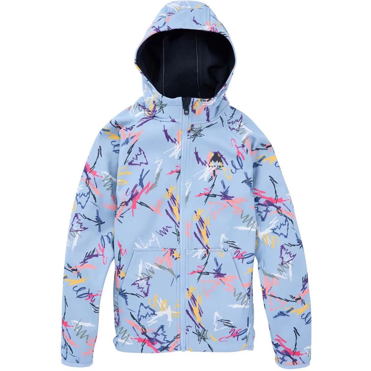 Детский флисовый худи с капюшоном Crown Weatherproof Full-Zip Burton, Scribble — фото 4