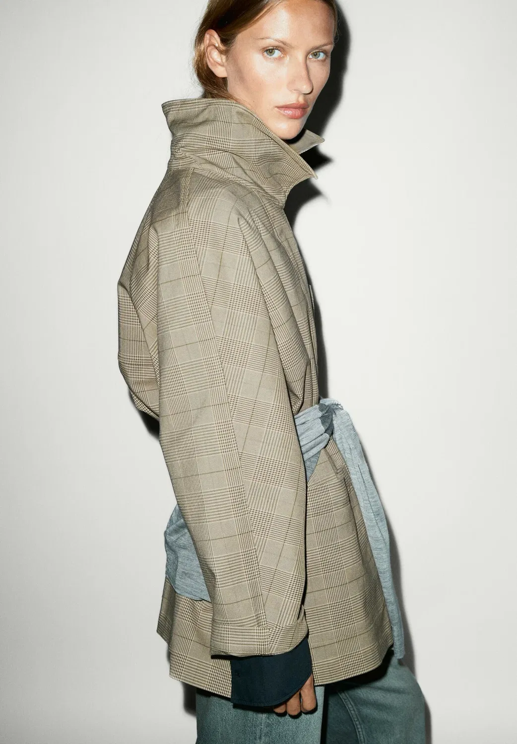 Короткая шерсть Massimo Dutti, Khaki — фото 3