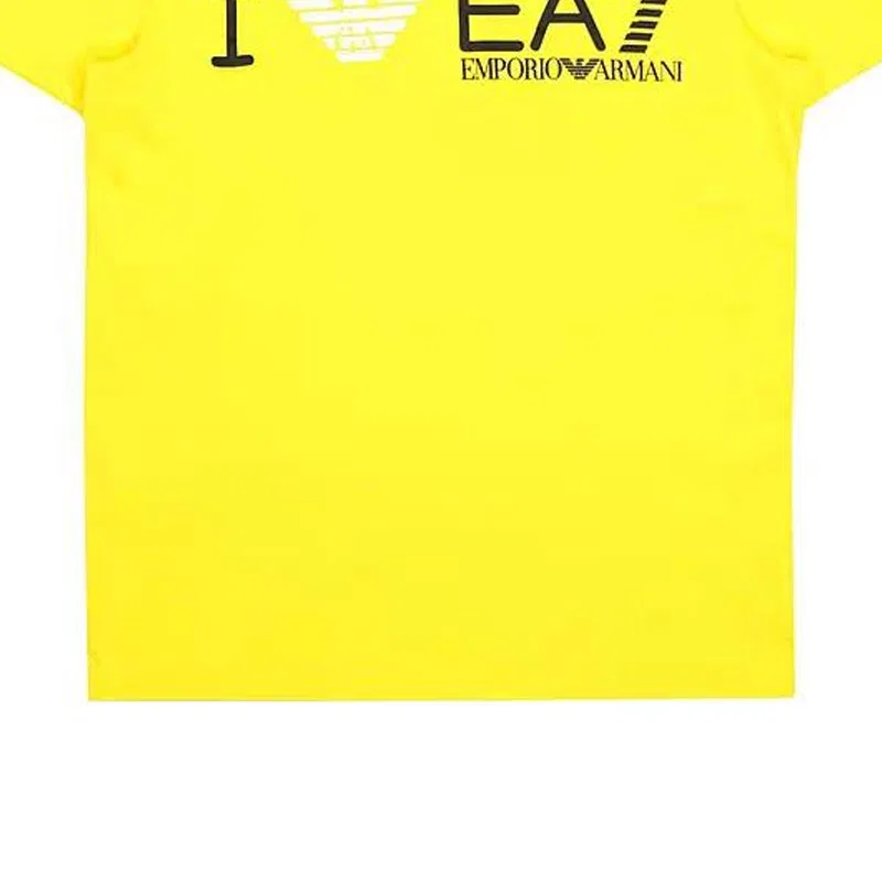 Женская футболка EMPORIO ARMANI EA7 SS23, Yellow — фото 4
