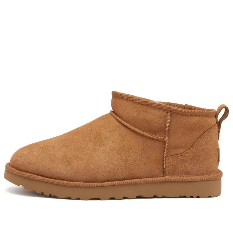Женские ботинки UGG Classic Ultra Mini, каштановые