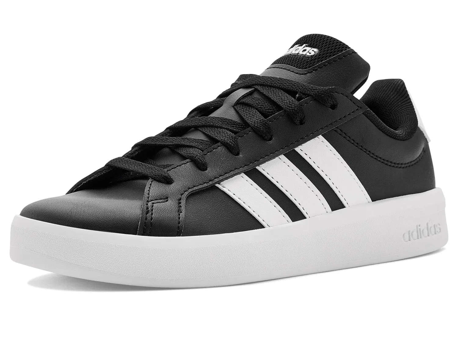 Детские кроссовки Grand Court 3.0 (для детей постарше) Adidas Kids, Black/White/White — фото 2