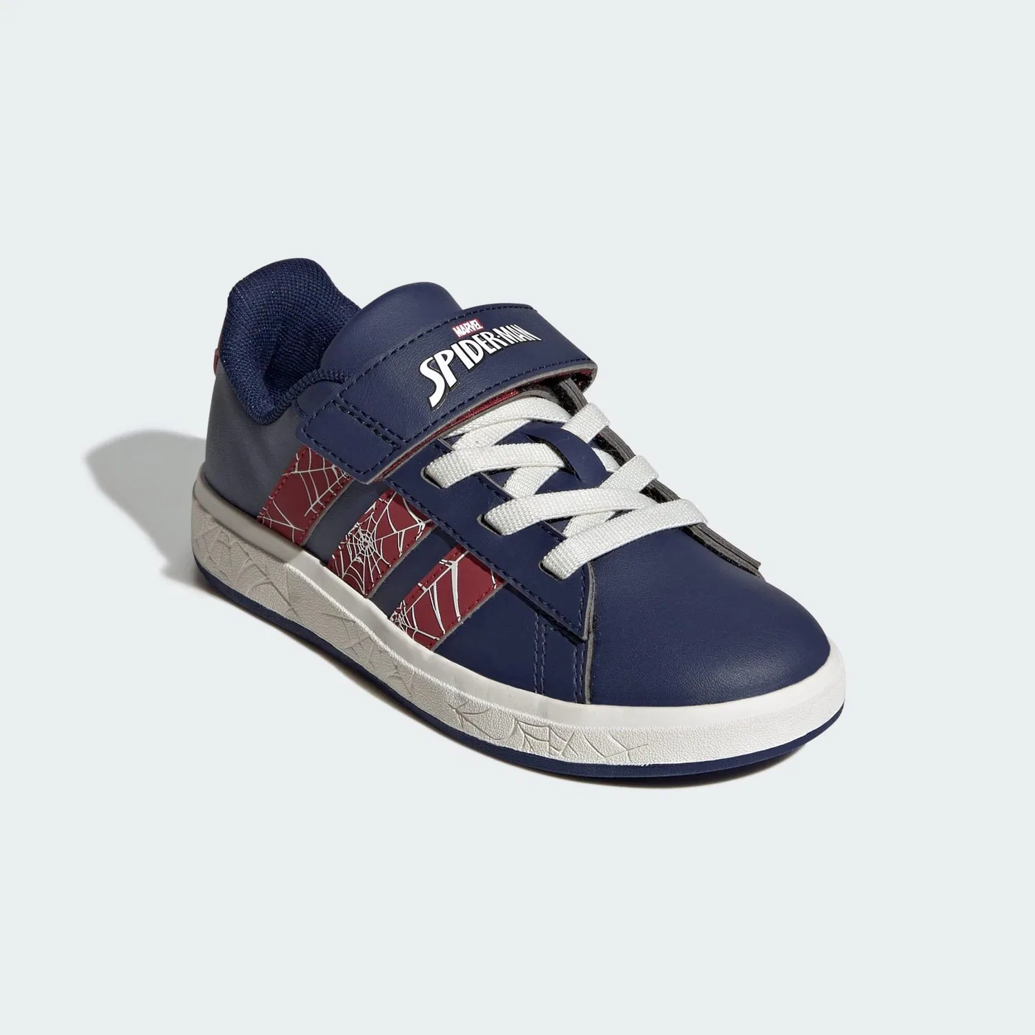 Детские кроссовки с дизайном Spider-Man Adidas Grand Court, Цвет Dunkelblau Rot Weiss — фото 4
