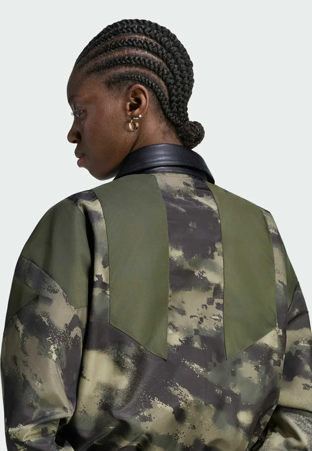 Куртка-Бомбер Eqt aop - легкая куртка Adidas Originals, Night Cargo Multicolor — фото 4