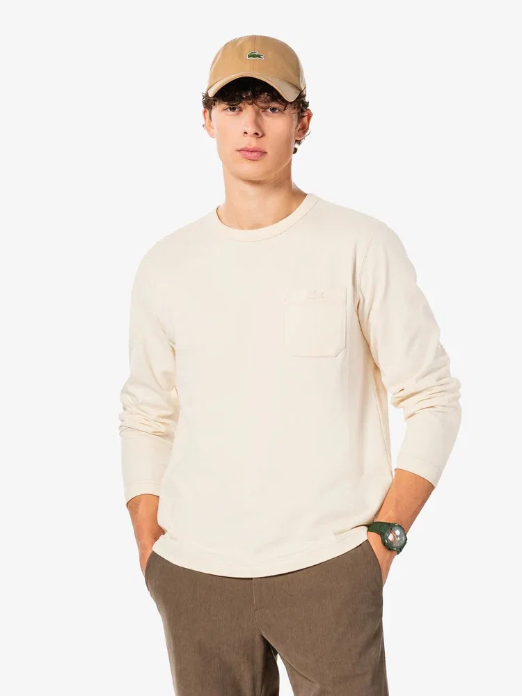 Футболка с длинным рукавом Stitch Crewneck Pocket LACOSTE — фото 4