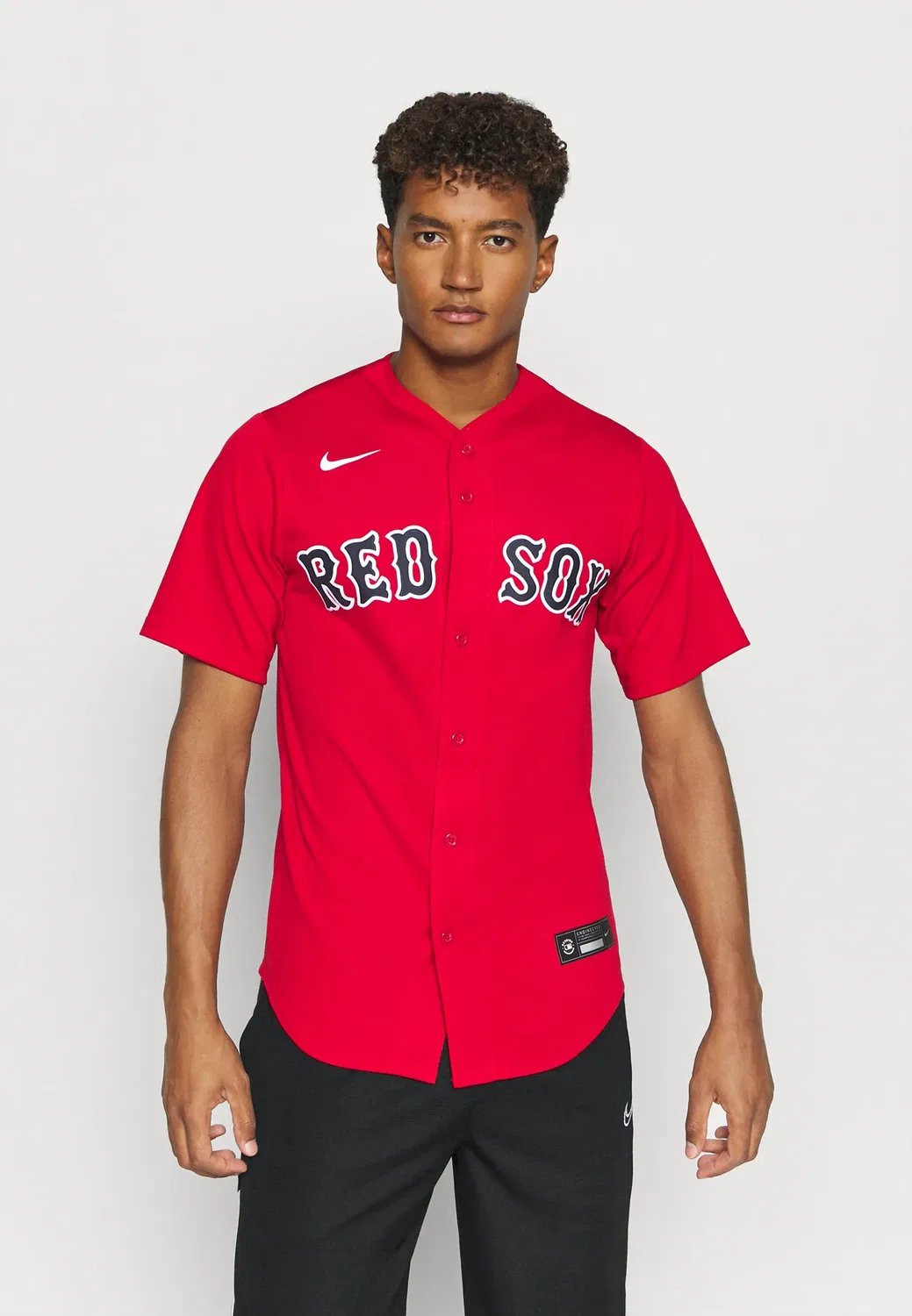 Официальная альтернативная копия формы команды MLB Boston Red Sox - клубное снаряжение Nike Performance, Scarlet