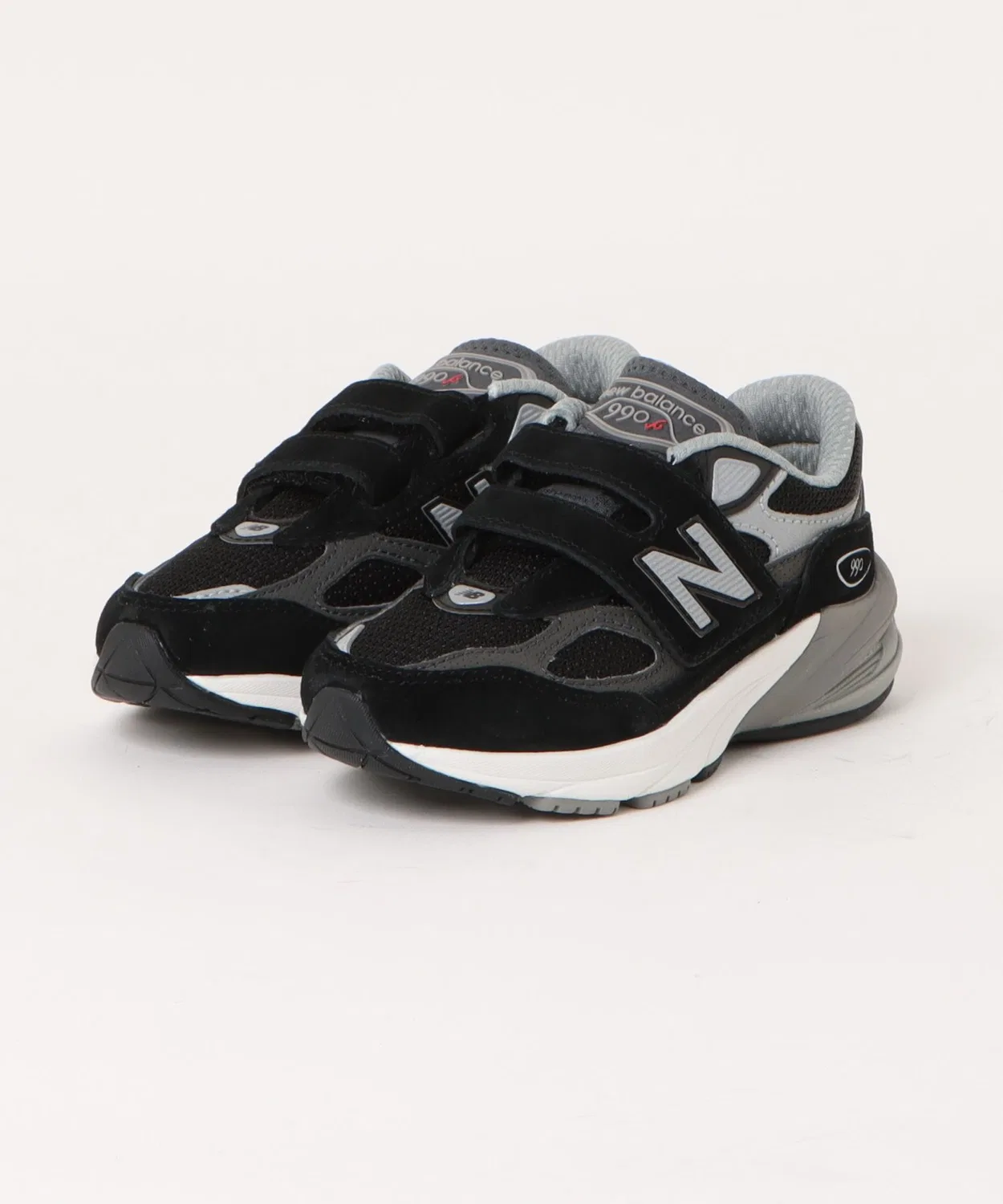 Детские кроссовки с липучкой PV990 New Balance, Black
