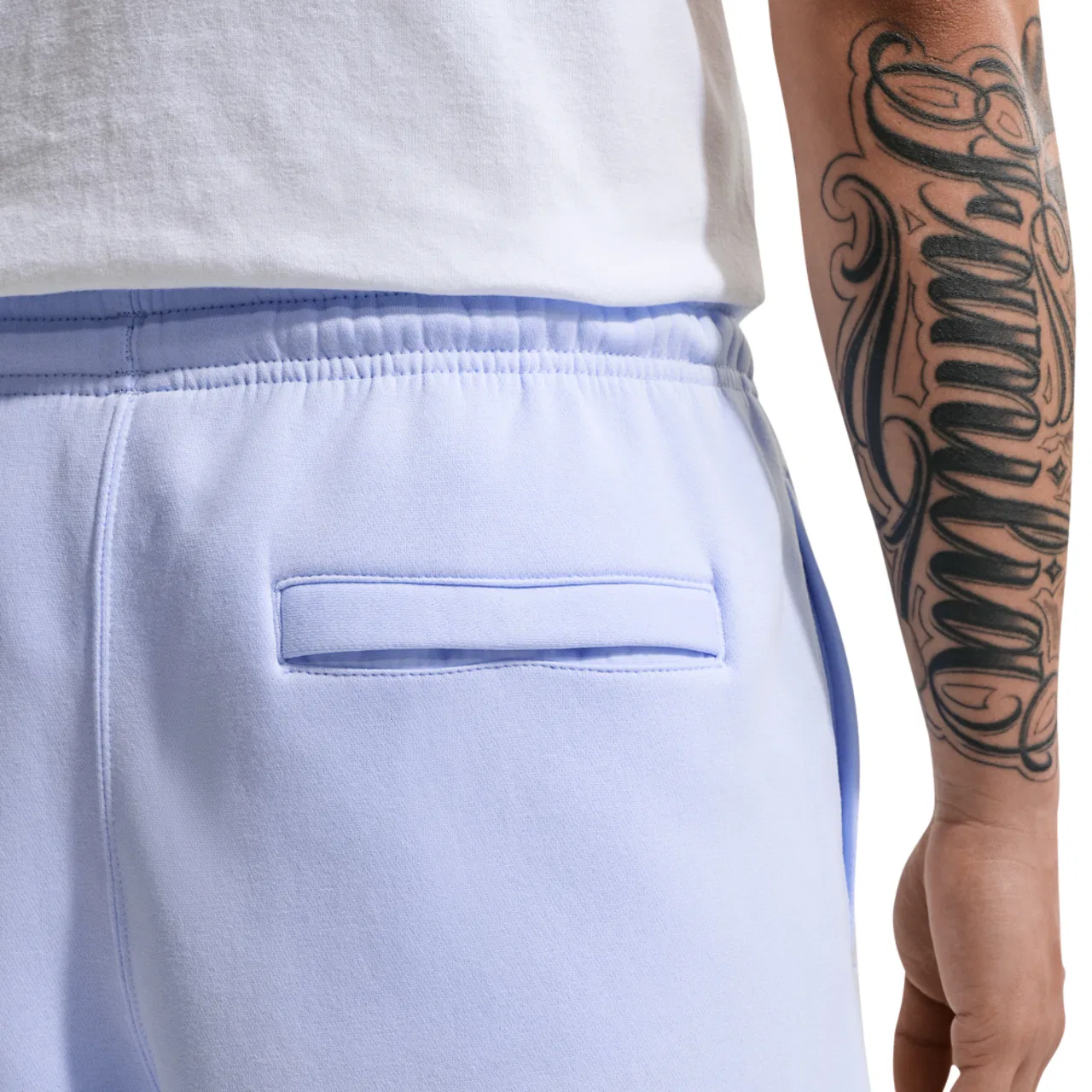Мужские шорты с эластичным поясом Nike Solo Swoosh, Blue/White — фото 2