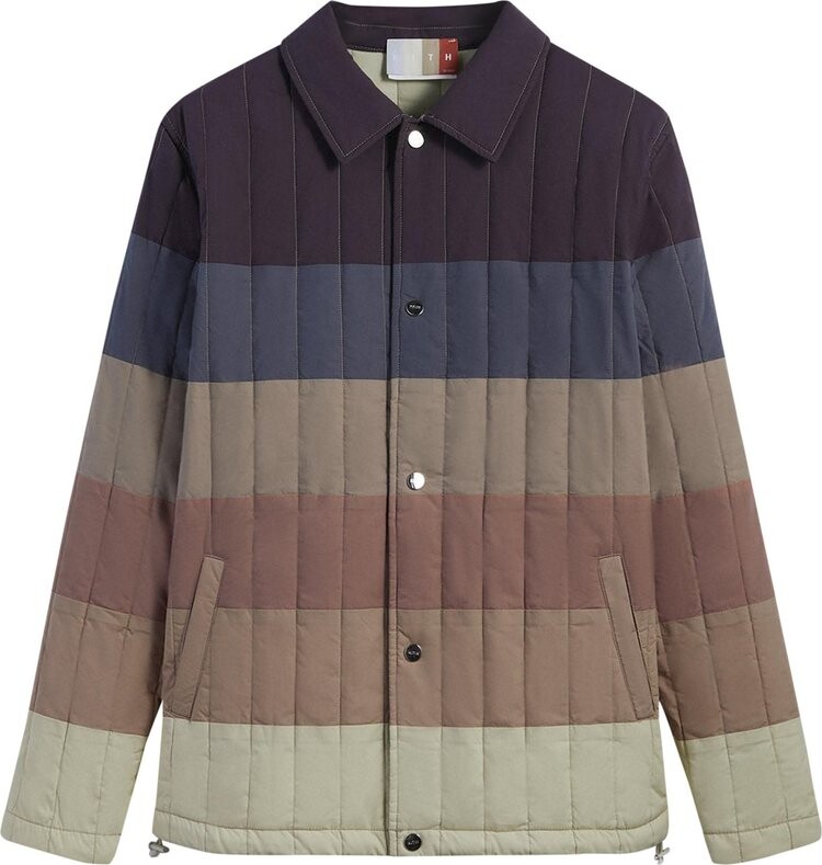 

Куртка Kith Striped Poplin Carmine Coaches Jacket 'Battleship', разноцветный