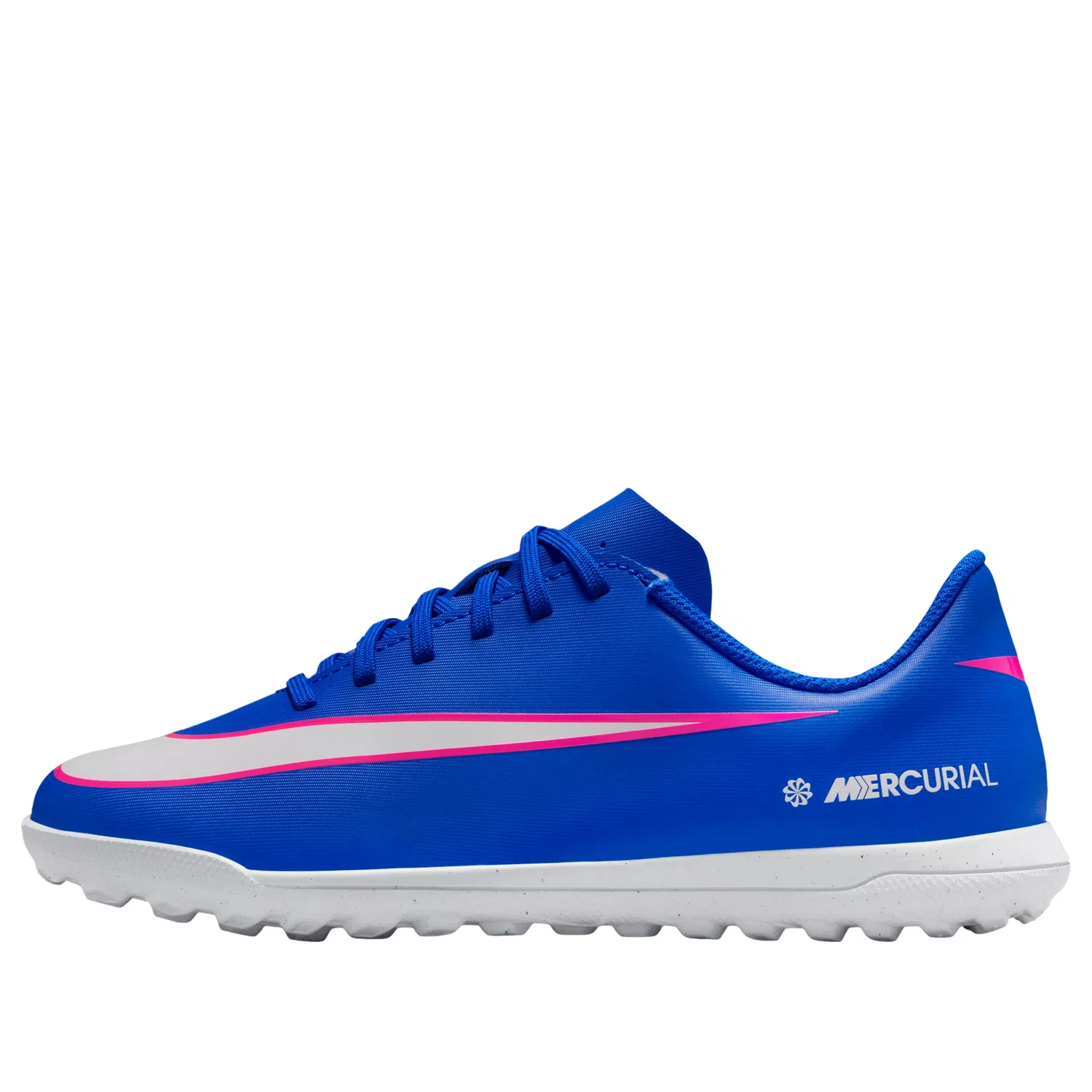 Детские бутсы для футбола с шнуровкой Mercurial Vapor 16 Club Nike, синий