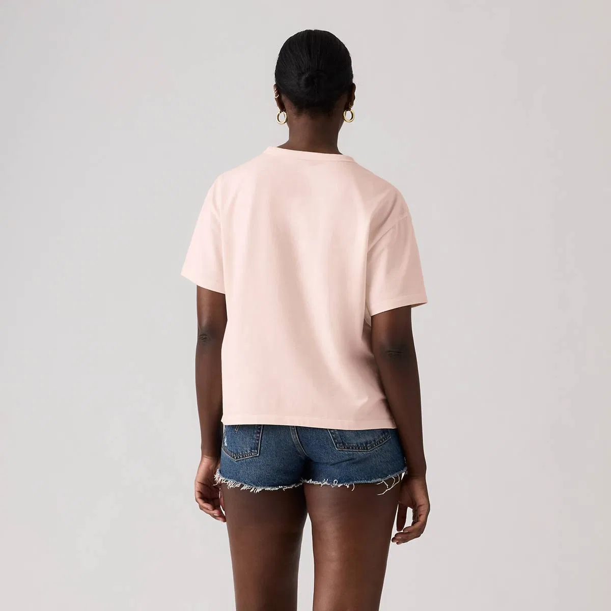 Футболка с коротким рукавом в винтажном стиле с графическим логотипом Levi's, Poster Daisy Boots C - Pink — фото 4