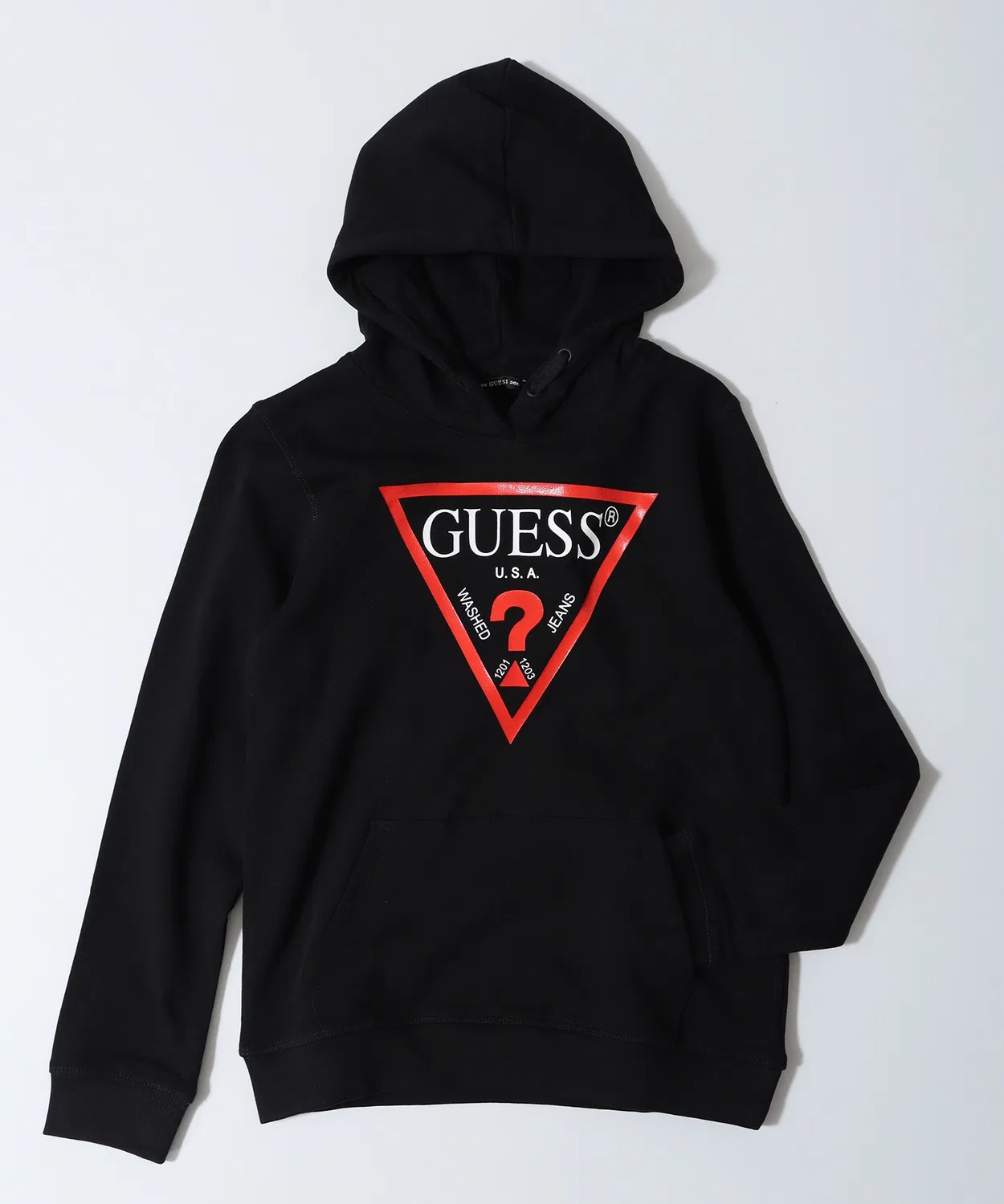Детский худи с длинным рукавомGuess, Black