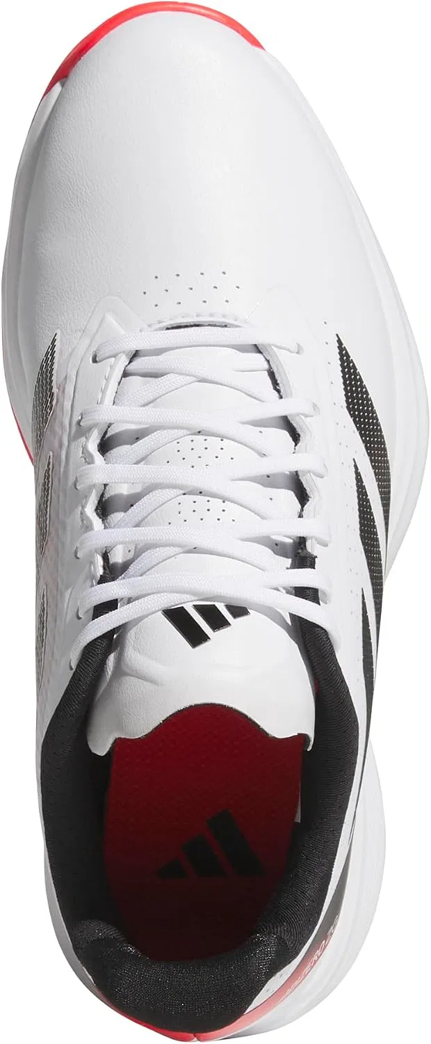 Детские кроссовки для гольфа Adizero ZG Spikeless, Footwear White/Lucid Red/Core Black — фото 4