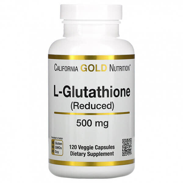 

L-глутатион California Gold Nutrition 500 мг, 120 капсул