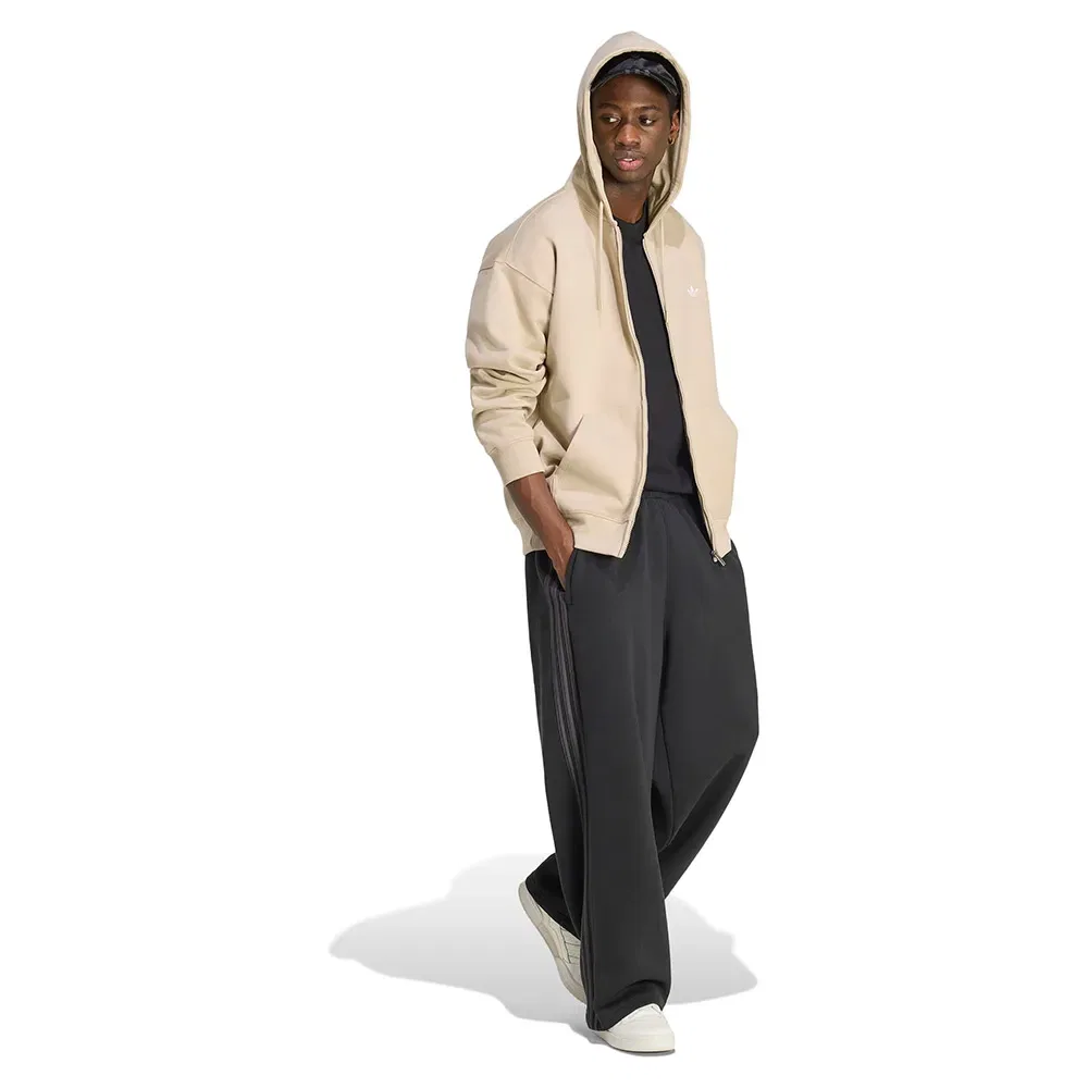 Толстовка свободная на молнии Trefoil Essentials Adidas Originals, бежевый — фото 4