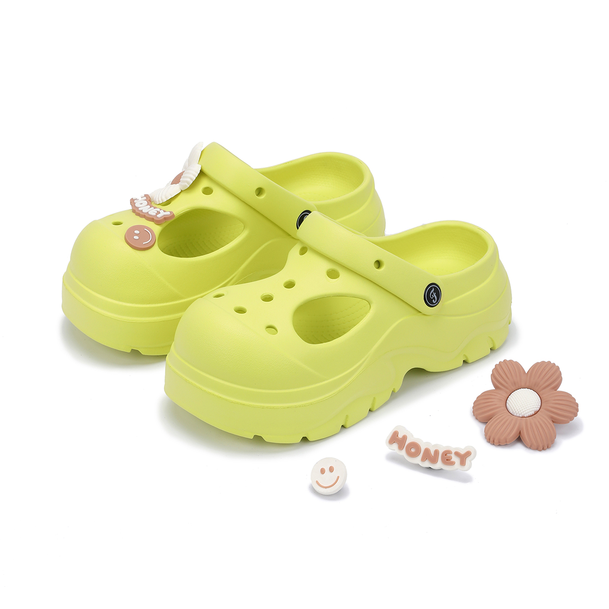 SATURDAY MODE Клоги женские бежево-желтые, цвет Beige Yellow — фото 4