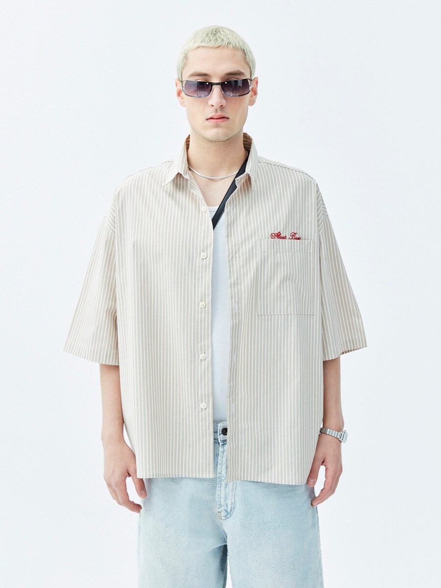 

Рубашка на пуговицах Comfort fit VAMOS CLO Sherman, песочный