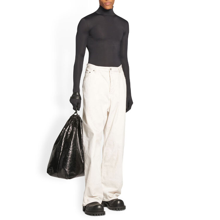 Повседневные брюки унисекс Off-white Balenciaga, кремовый — фото 3