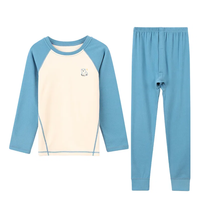 Детский комплект из пуловера и брюк Red bean, Цвет: light cloud white + stolen blue