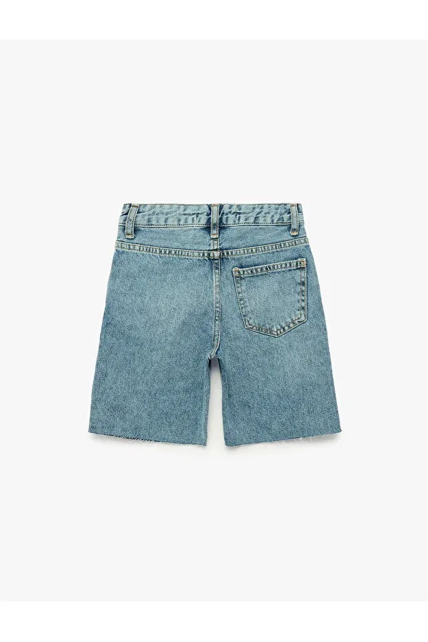 Детские шорты для мальчиков свободного кроя Koton, Middle Indigo — фото 4