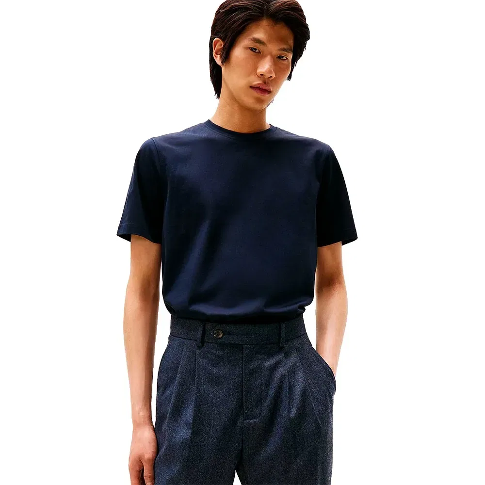 Мужская мерсеризованная футболка с коротким рукавом Tommy hilfiger, Blue