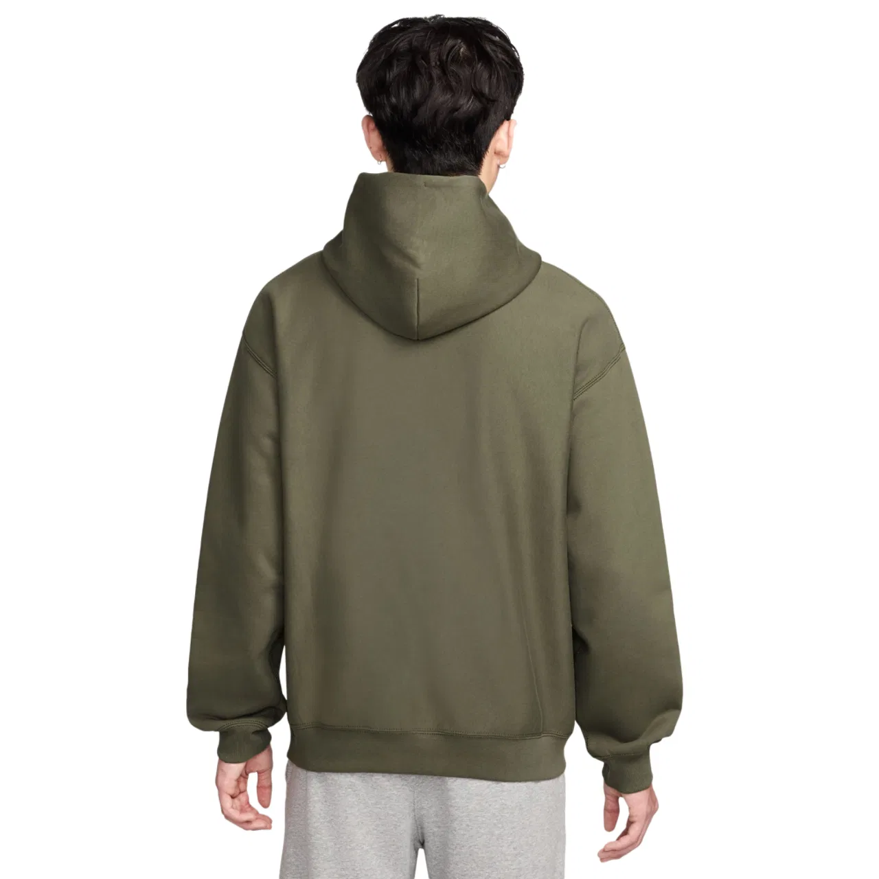 Толстовка мужская Nike NL Solo Swoosh Pullover, цвет Tan/Olive — фото 2