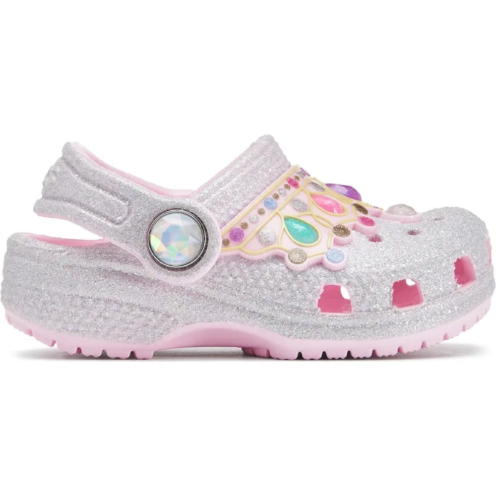 Детские классические сабо IAM Crocs, Pink Glitter — фото 2