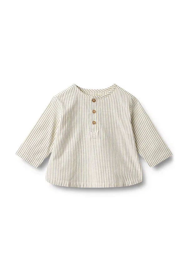 Рубашка с V-образным вырезом Bjork Wheat dark blue stripe, темно-синий