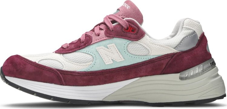 Кроссовки New Balance Kith x 992 Made in USA 'Kithmas Collection - Burgundy Reef', красный — фото 4
