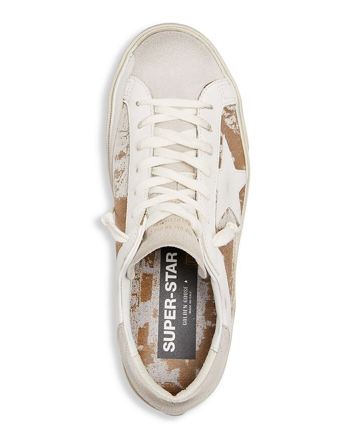 Низкие кроссовки унисекс Golden Goose Super-Star, слоновая кость/кремовый — фото 2