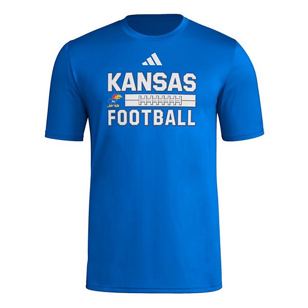 Мужская футболка Kansas Jayhawks для предыгровой разминки Adidas — фото 3