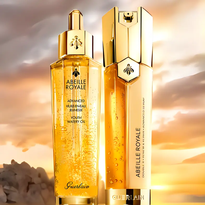Jiaolan Abeille Royale восстанавливающий мед двухфазная сыворотка набор для ухода за кожей увлажняет и питает улучшенная версия 50мл+50мл GUERLAIN — фото 4