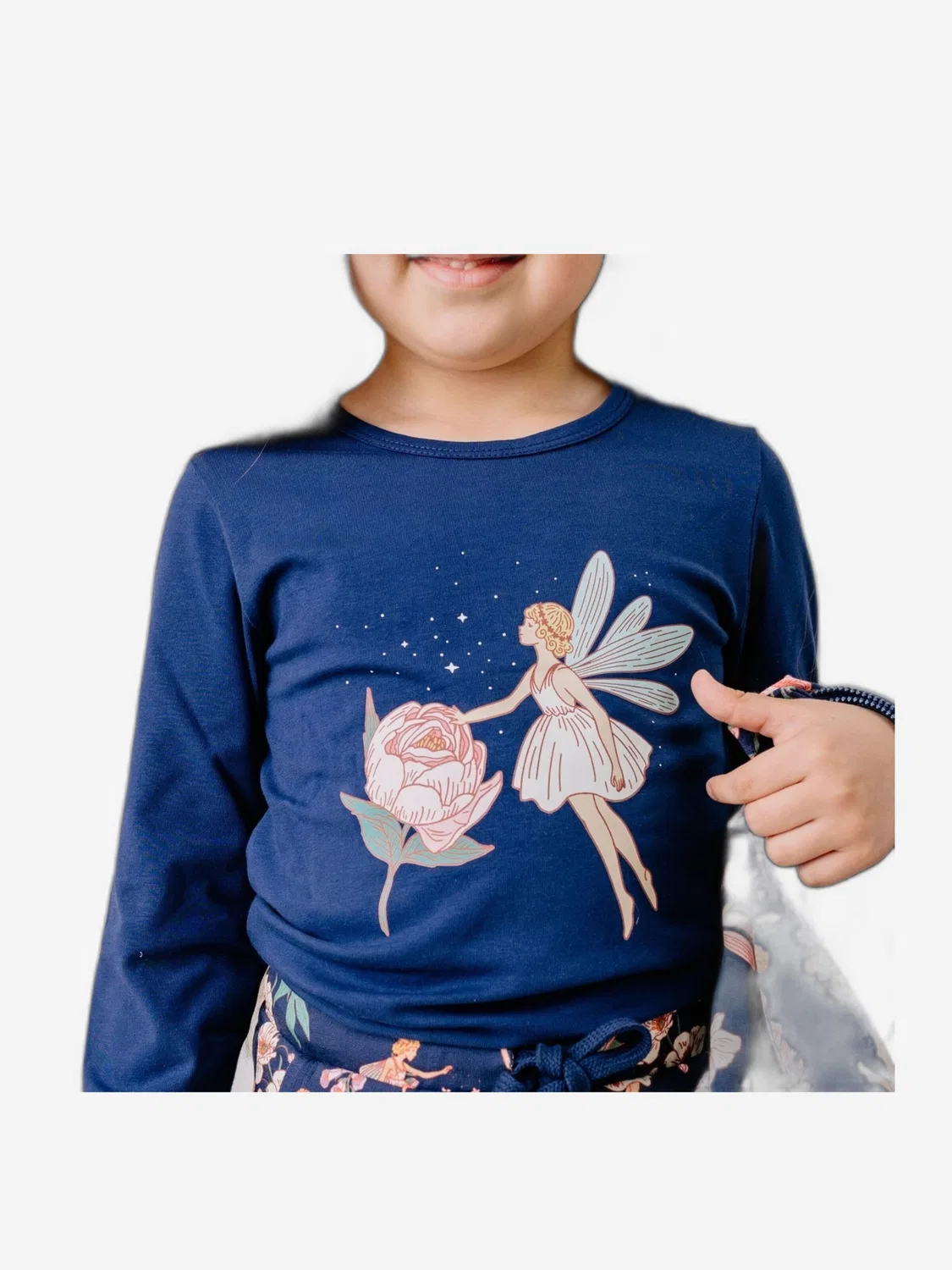 Футболка 'Walkiddy - Fairies and Flowers Shirt' Walkiddy, Navy — фото 2