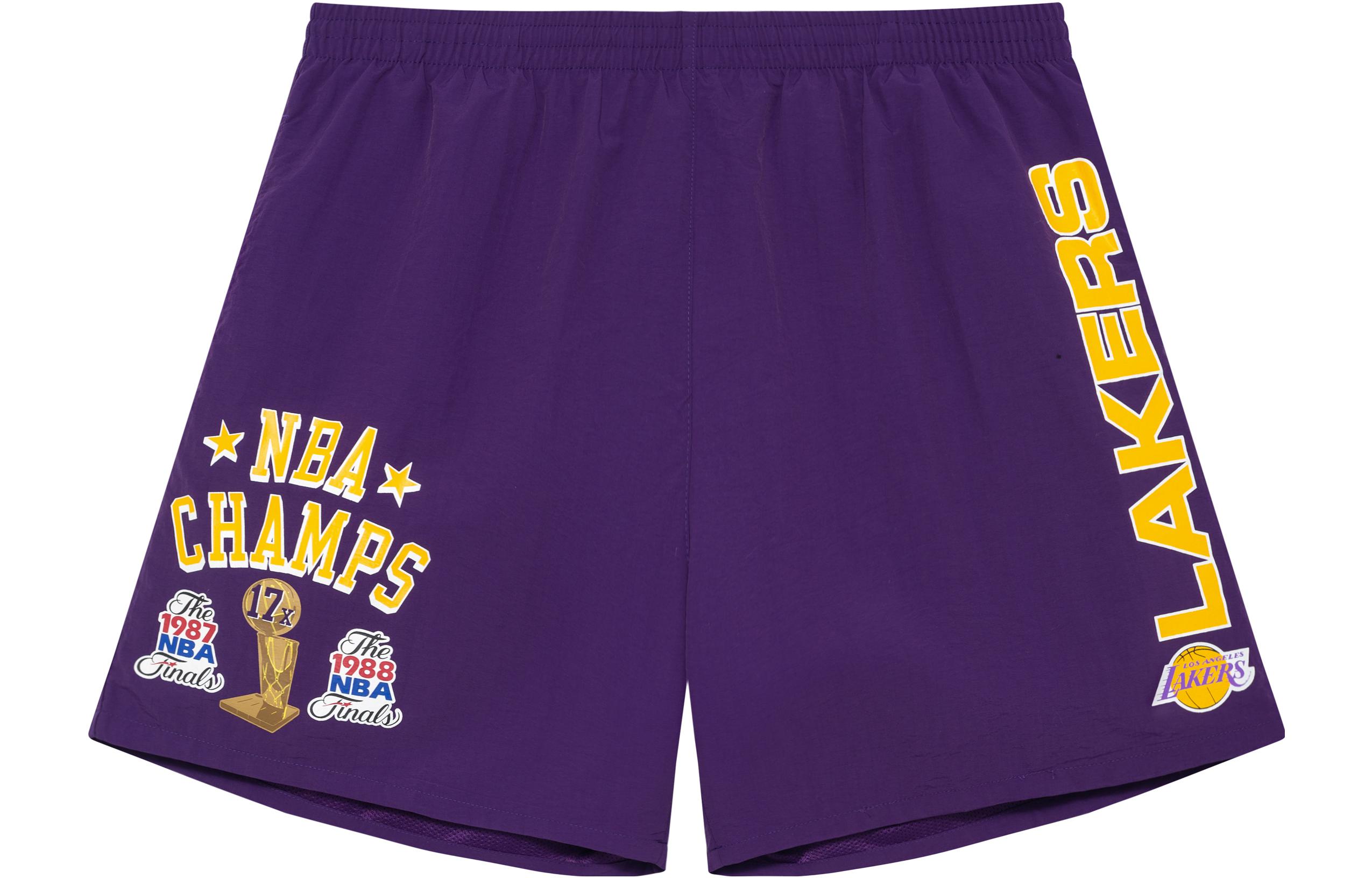 

Повседневные шорты мужские фиолетовые Mitchell Ness