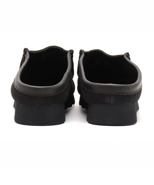 Кроссовки-слипоны Clarks Wallabee Slip, замша, чёрный — фото 3
