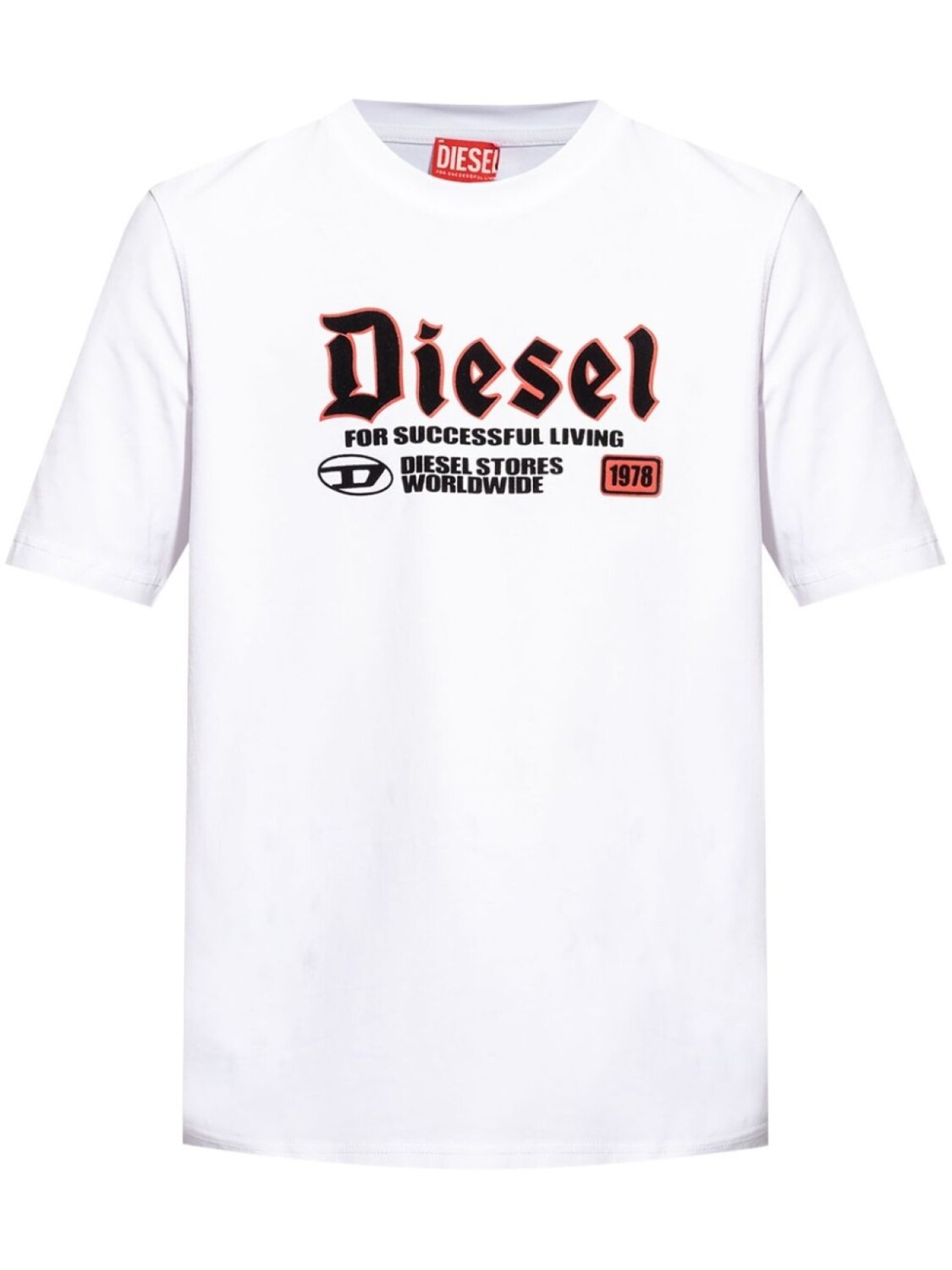 

Diesel футболка из хлопка с логотипом, белый