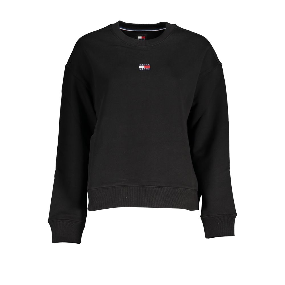 

Флисовая толстовка с круглым вырезом и вышитым логотипом Tommy Hilfiger, черный