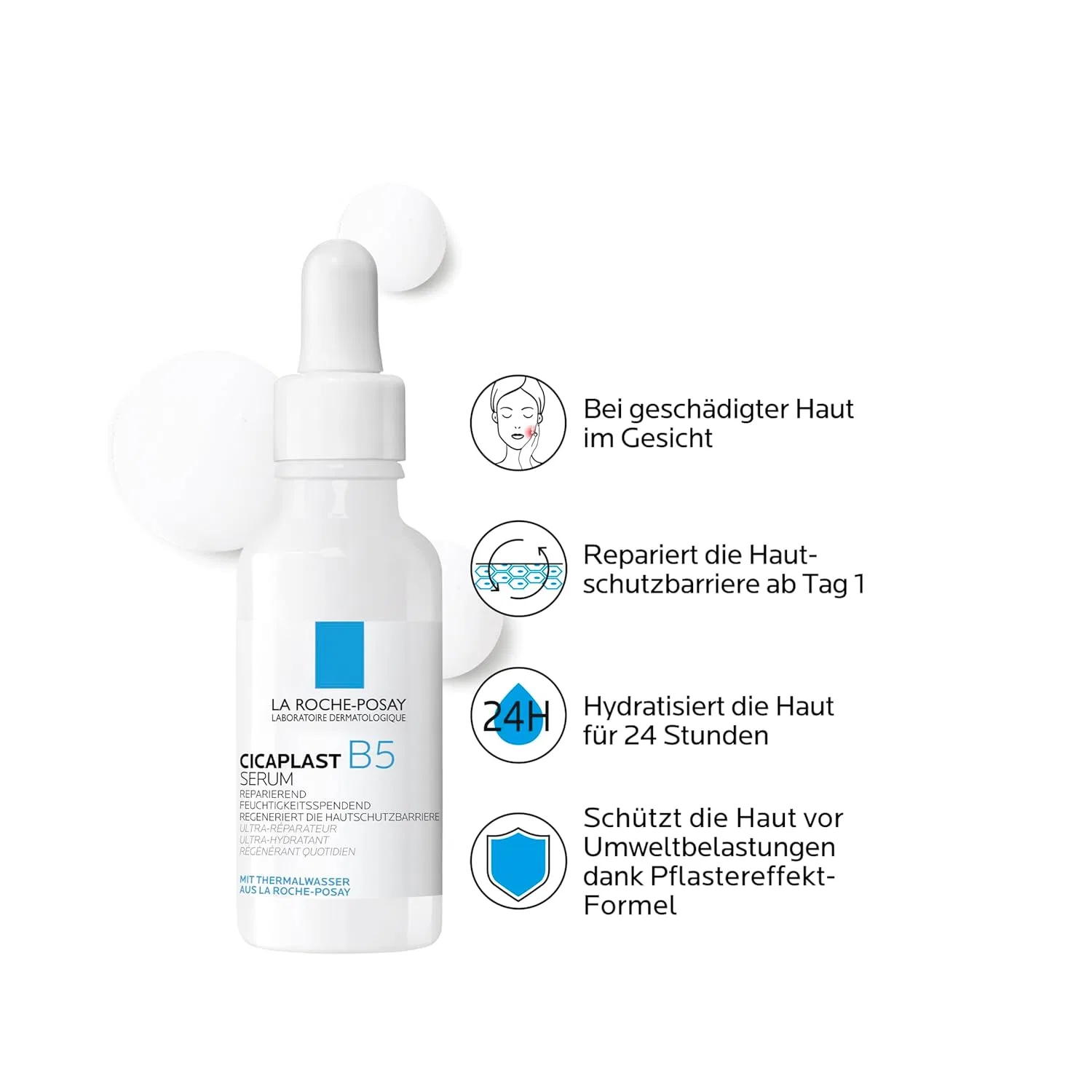Сыворотка La Roche-Posay — Восстанавливающая для лица «Cicaplast B5 Serum» от — фото 2