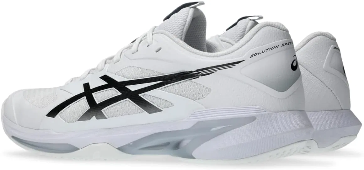 Кроссовки теннисные ASICS Solution Speed FF 4, White/Black — фото 3