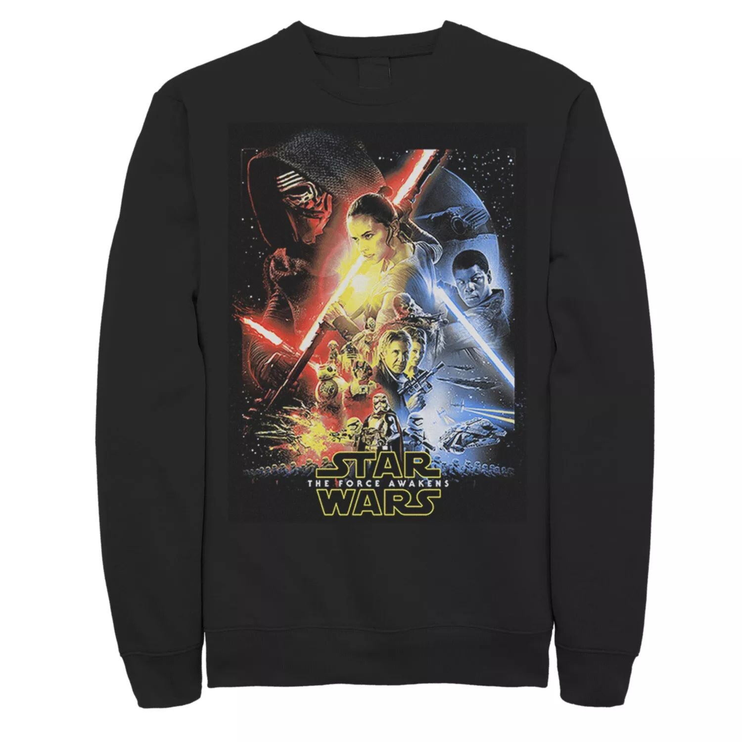 

Мужской свитшот с разделенным плакатом «Звездные войны» Star Wars