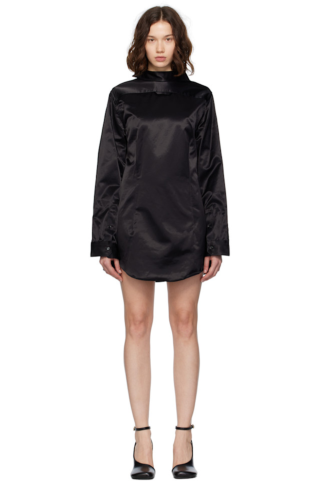 

Сатиновое мини-платье Mm6 Maison Margiela, мультиколор