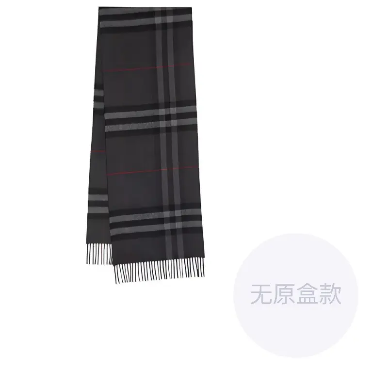 

Burberry Классический кашемировый шарф в клетку, Charcoal Gray