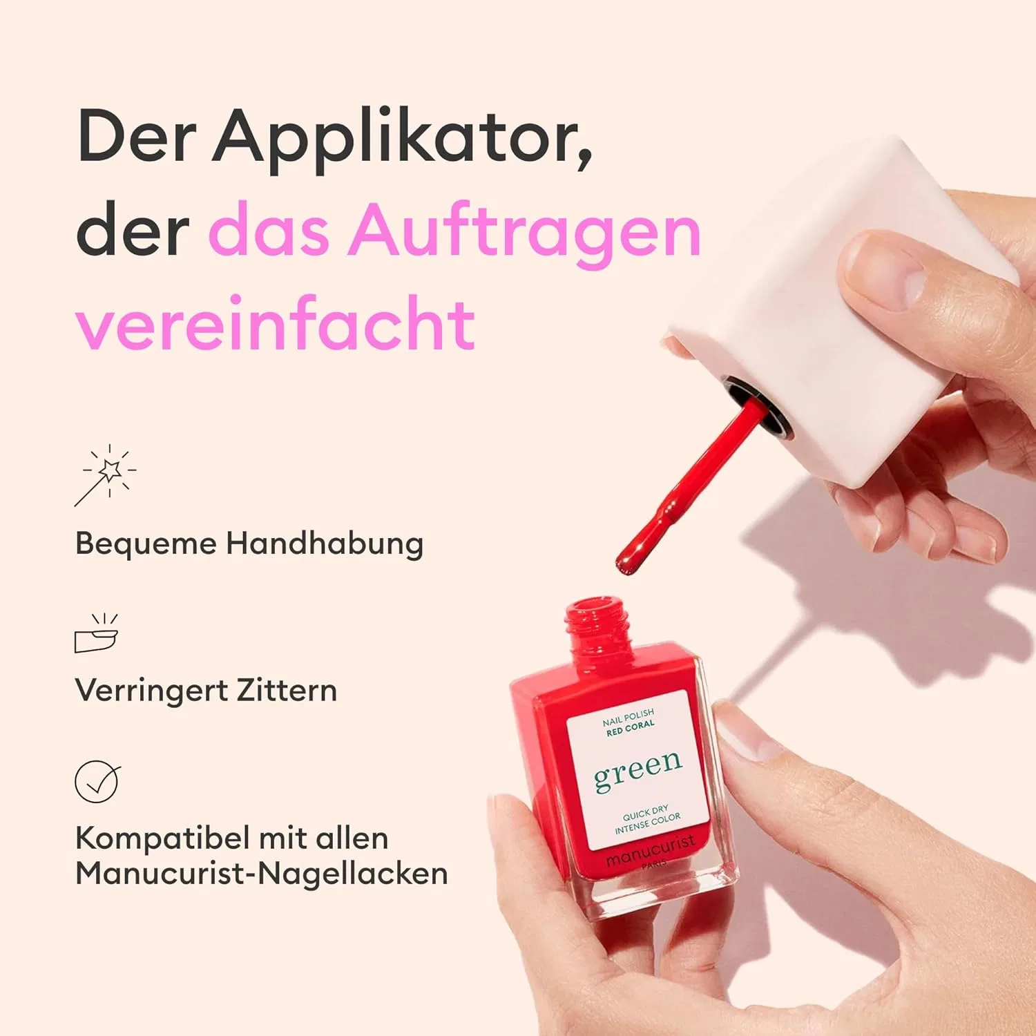 Аппликатор для лака Manucurist Mani Helper Classic Green Manucurist — фото 2