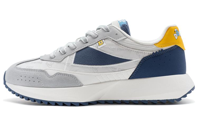 

Xtep Мужские низкие повседневные кроссовки Disney x Shuoying с противоскользящими свойствами, серо-темно-синего цвета