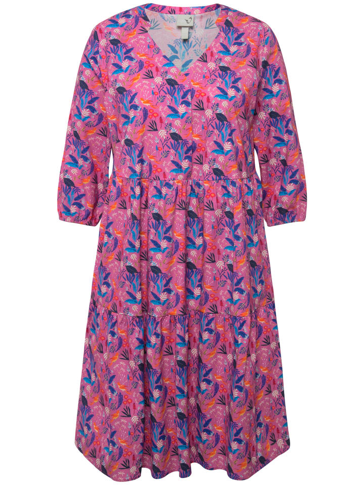 

Платье до колена Ulla Popken, цвет fuchsia pink