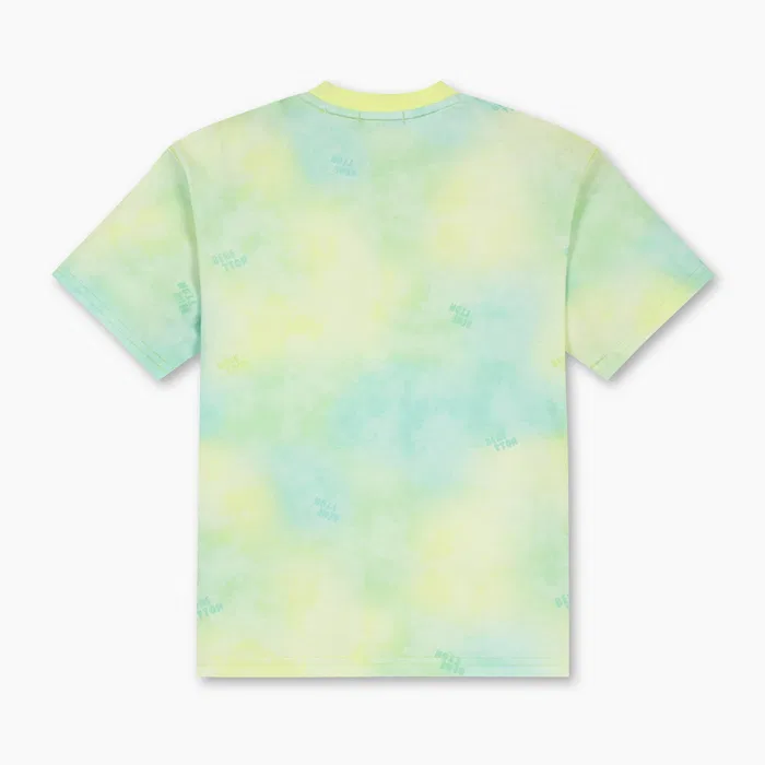 Детская лаймовая футболка Tie-Dye Puppy от Benetton Kids — фото 2