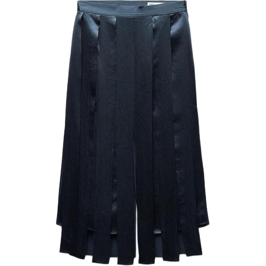 

ZARA Повседневная длинная юбка ZW Series для женщин Dark Blue