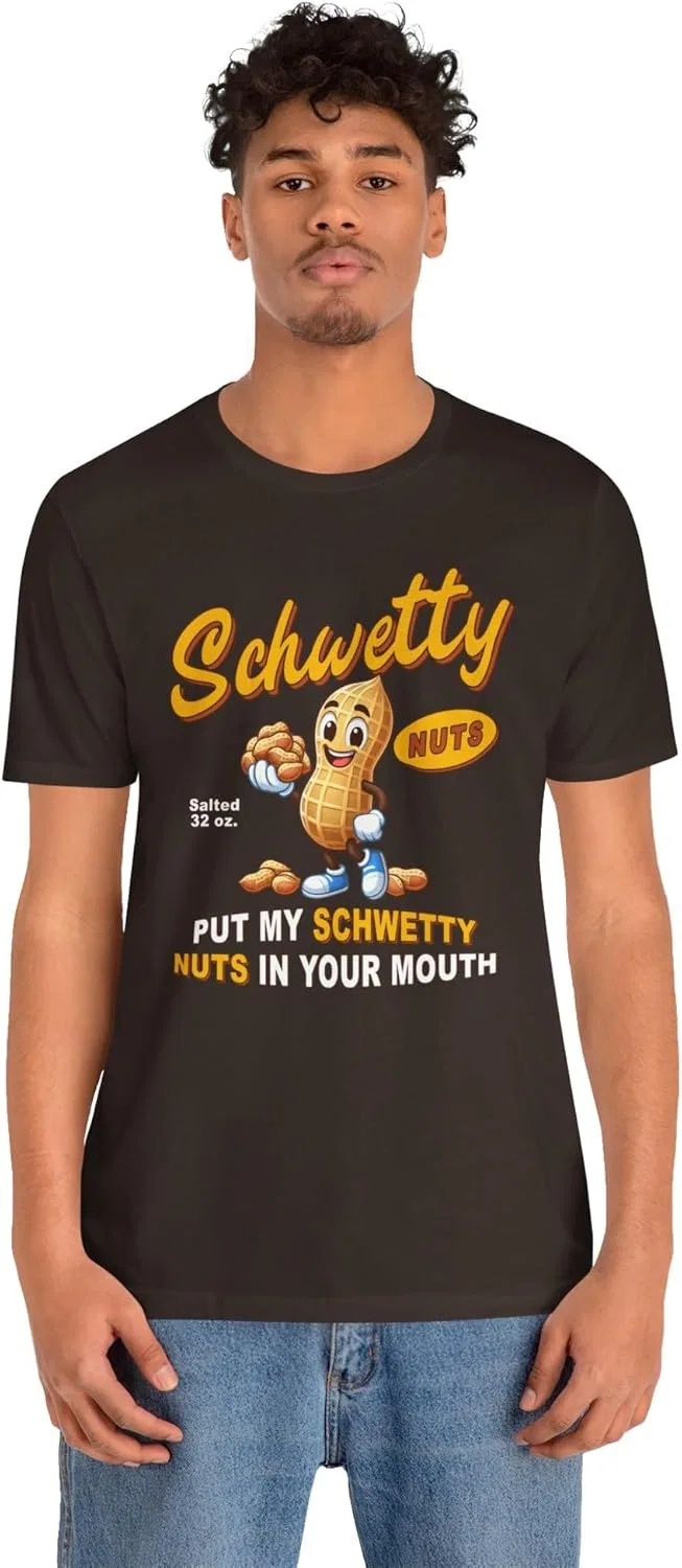 Футболка хлопковая, Schwetty Nuts, коричневый — фото 3