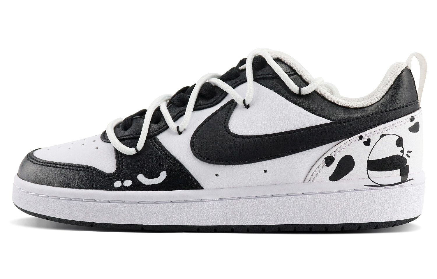 

Кроссовки Nike Court Borough Skateboarding Shoes Women's Low-top Black/white, черный