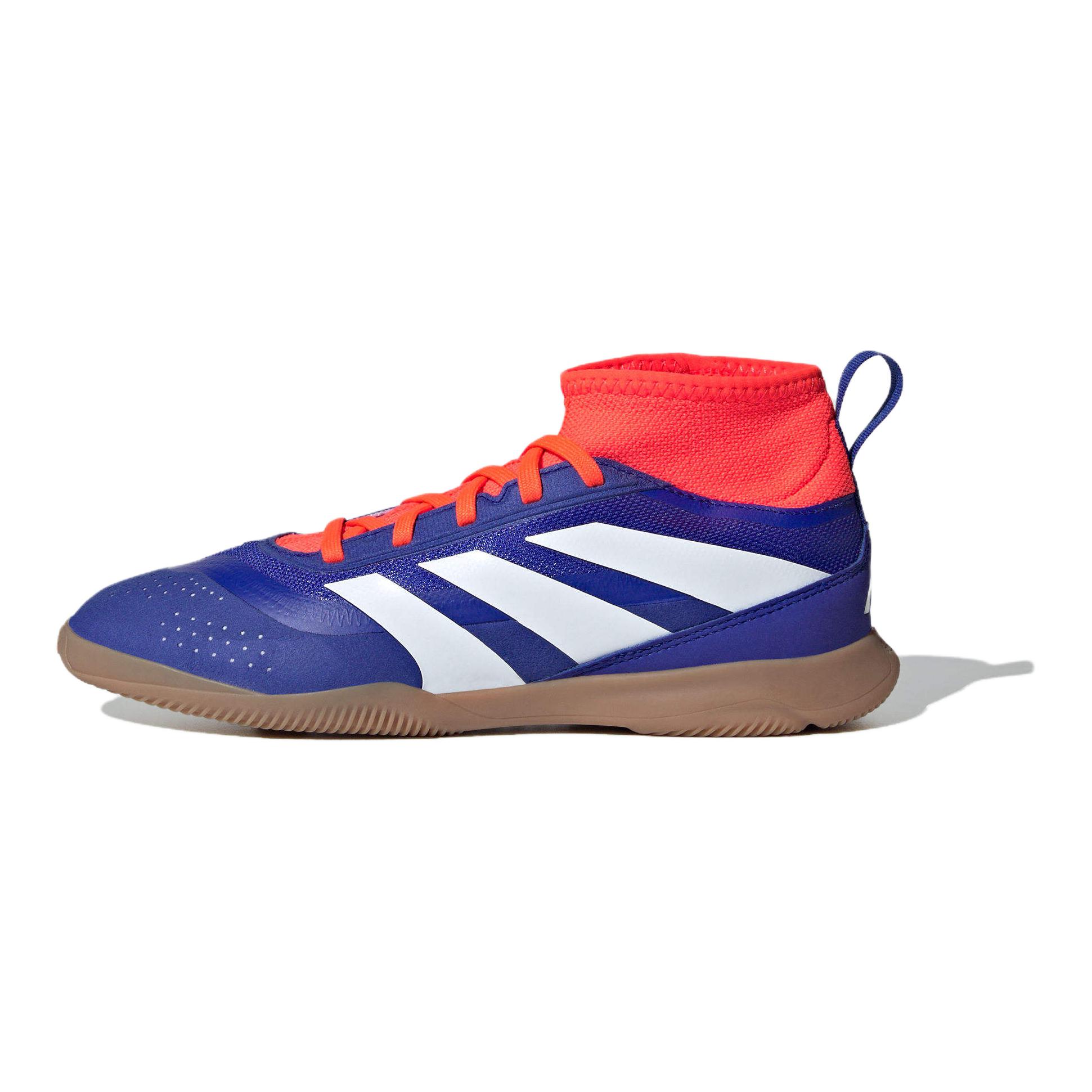 

Adidas Футбольные бутсы PREDATOR ELITE с противоскользящей дышащей подошвой средней высоты для детей, синие, белые, красные